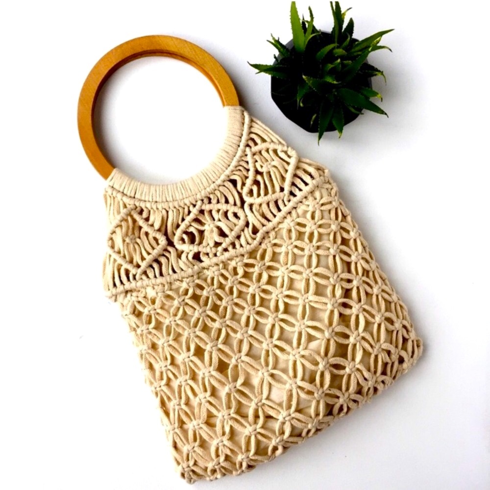 New Bohemian Woven Tote/Crossbody